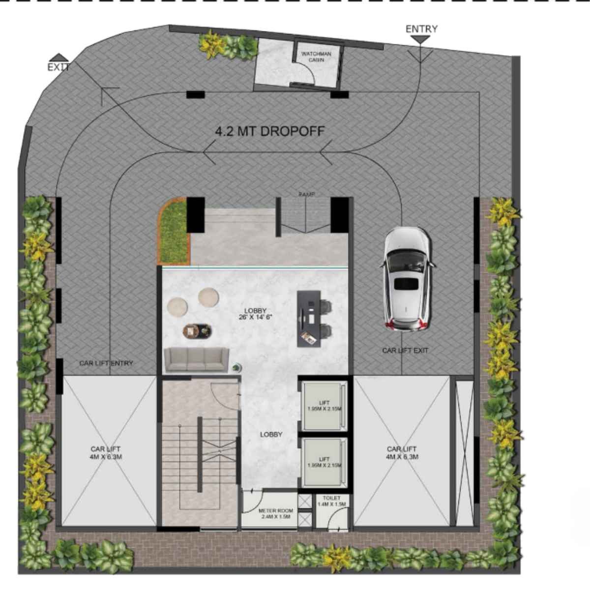 Sanghvi-Optima-Ground-Floor-Plan