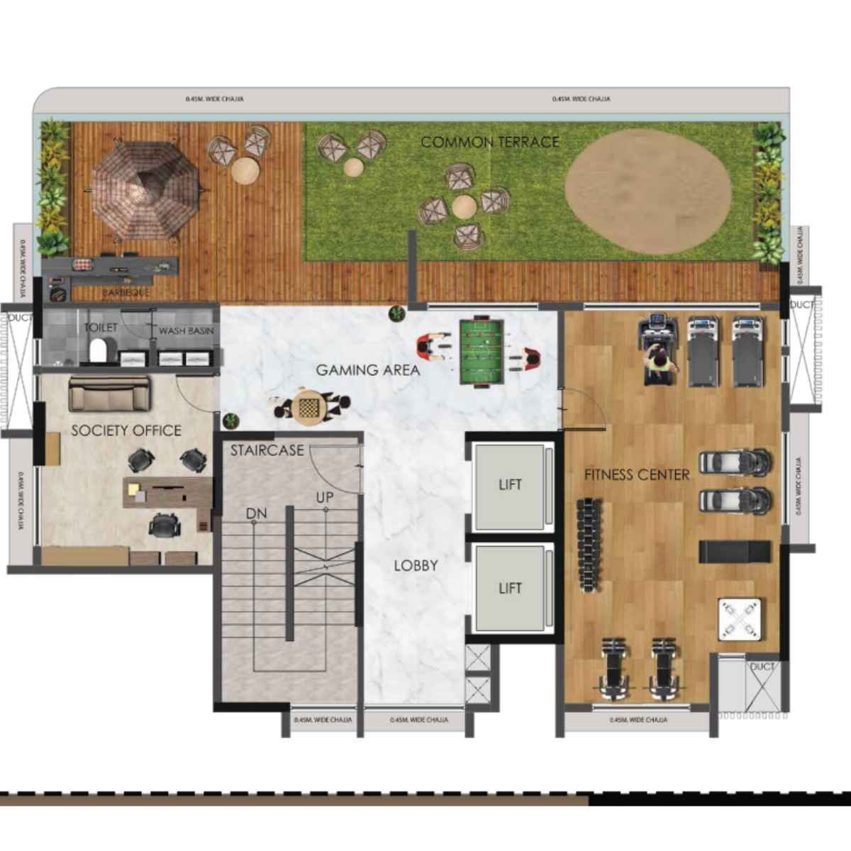 Sanghvi-Optima-Amenity-Floor-Plan